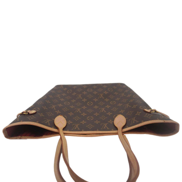 LOUIS VUITTON Neverfull MM Monogram Canvas Shoulder Bag Brown