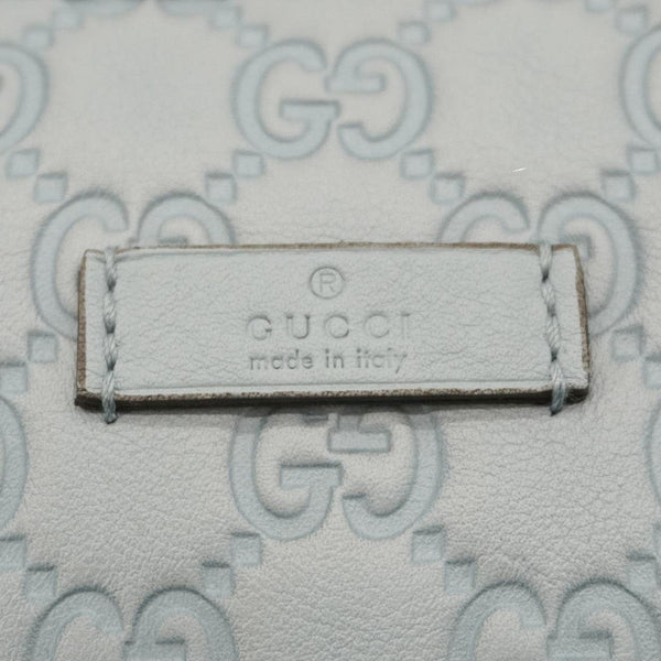 GUCCI Joy Medium Leather Boston Bag Light Blue 265697