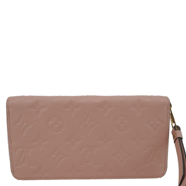 LOUIS VUITTON Monogram Empreinte Leather Zippy Wallet Rose Pink