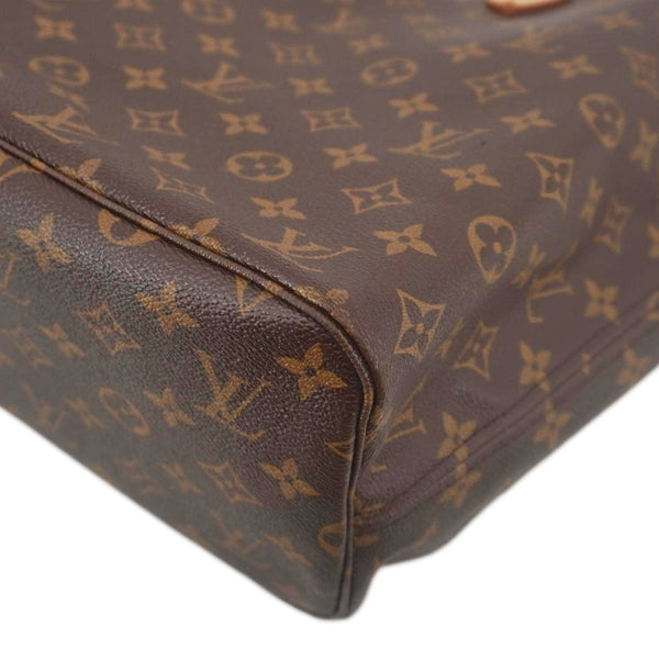 LOUIS VUITTON Neverfull MM Monogram Canvas Shoulder Bag Brown