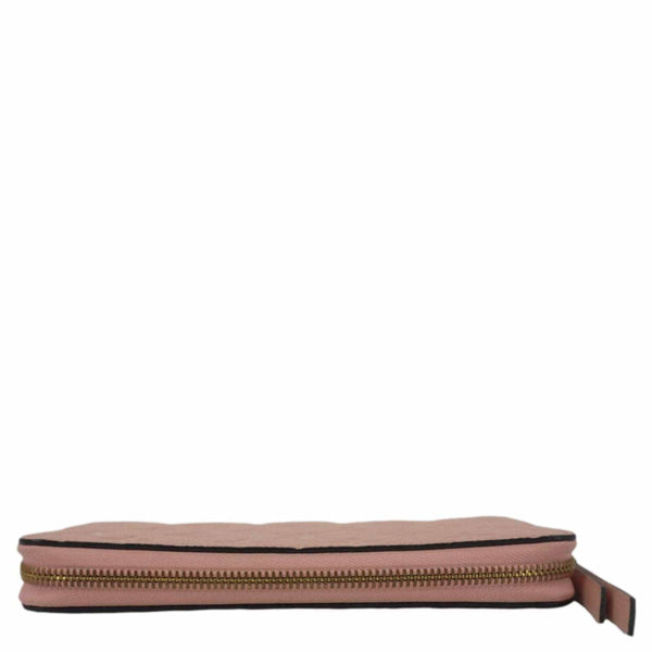 LOUIS VUITTON Monogram Empreinte Leather Zippy Wallet Rose Pink