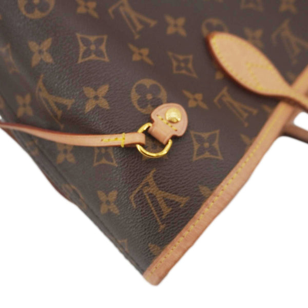 LOUIS VUITTON Neverfull MM Monogram Canvas Shoulder Bag Brown