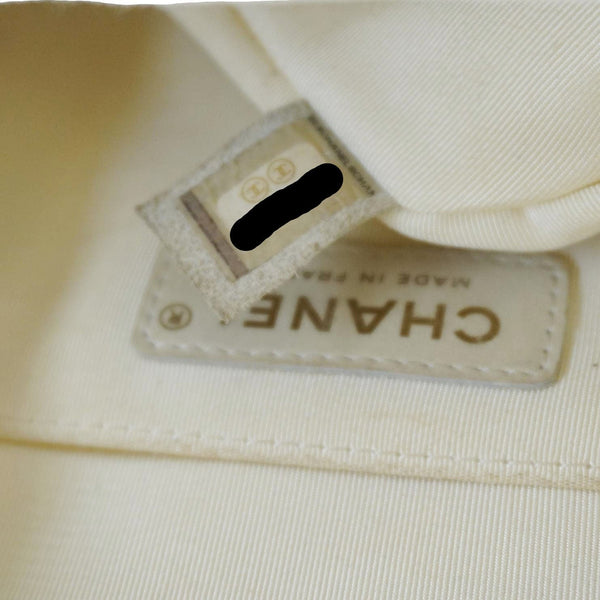 CHANEL CC Day Small Caviar Quilted Leather Backpack White