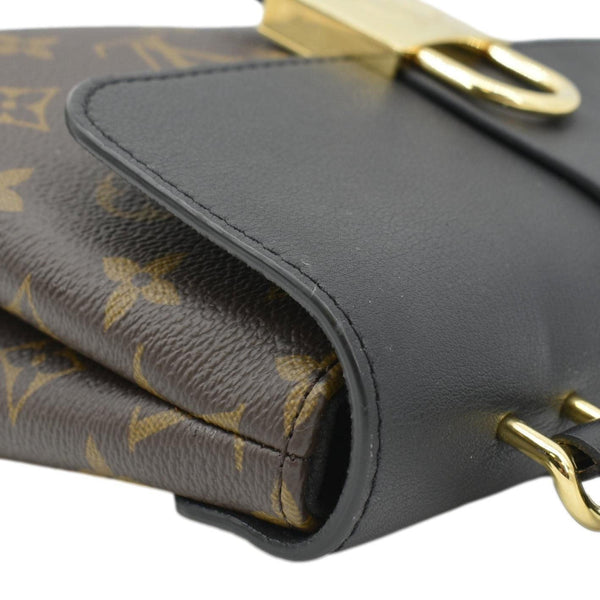 LOUIS VUITTON Monogram Canvas Shoulder Bag Brown upper left corner look