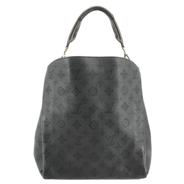 LOUIS VUITTON Babylone Monogram Mahina Leather Shoulder Bag Black