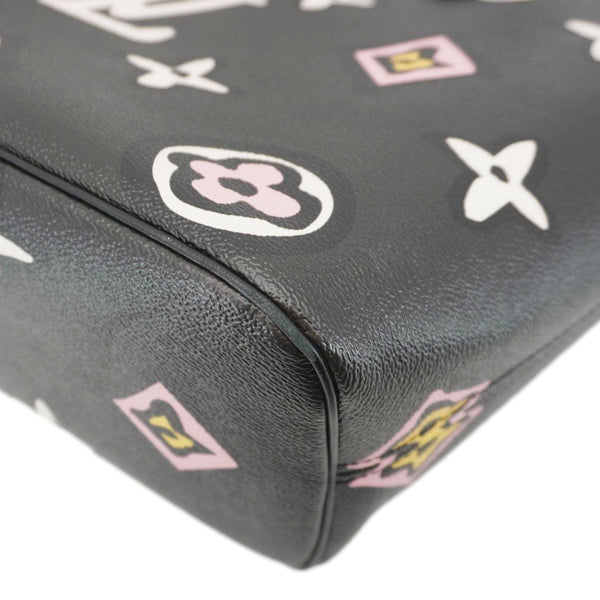 LOUIS VUITTON Neverfull MM Wild At Heart Monogram Empriente Tote Bag Black