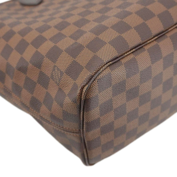 LOUIS VUITTON Neverfull MM Damier Ebene Shoulder Bag Brown