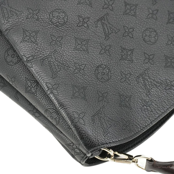 LOUIS VUITTON Babylone Monogram Mahina Leather Shoulder Bag Black