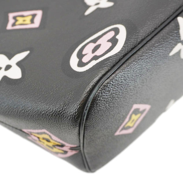 LOUIS VUITTON Neverfull MM Wild At Heart Monogram Empriente Tote Bag Black