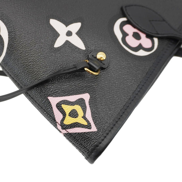 LOUIS VUITTON Neverfull MM Wild At Heart Monogram Empriente Tote Bag Black