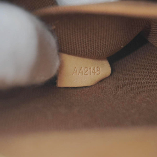 LOUIS VUITTON Alma BB Monogram Canvas Satchel Bag Brown