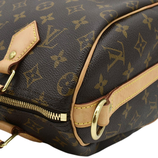 LOUIS VUITTON Speedy 25 Bandouliere Monogram Canvas Shoulder Bag Brown