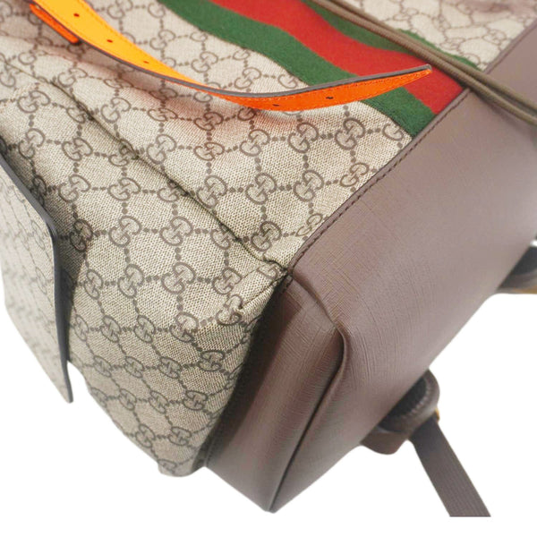 GUCCI Ophidia GG Medium Supreme Canvas Backpack Beige 598140