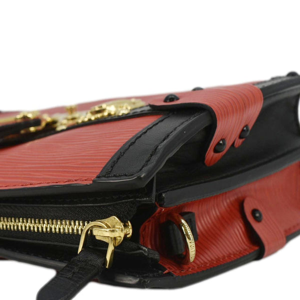 LOUIS VUITTON Trunk Epi Leather Crossbody Bag Red
