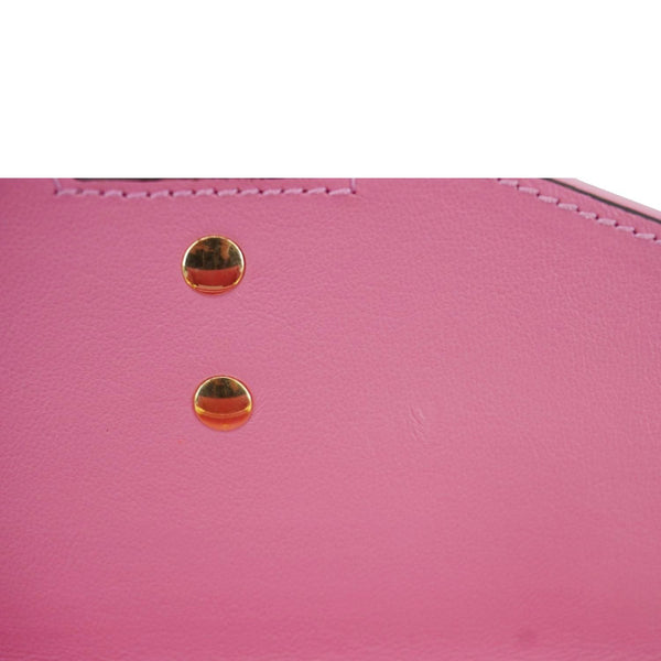 GUCCI Sylvie 1969 Plexiglass Top Handle Crossbody Bag Pink 589482
