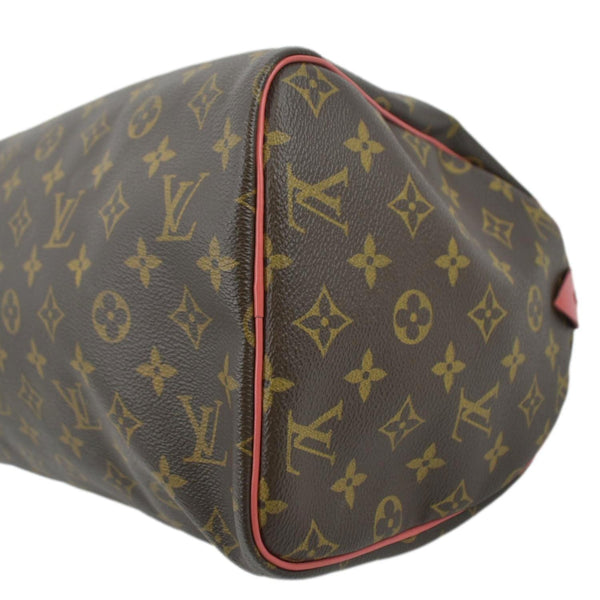 LOUIS VUITTON Totem Speedy 30 Monogram Canvas Satchel Bag Flamingo Pink