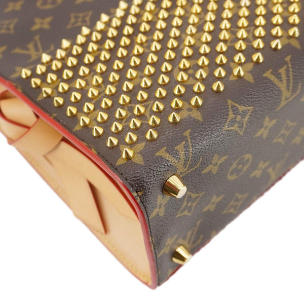 LOUIS VUITTON x Christian Louboutin Monogram Canvas Iconoclast Tote Bag Brown