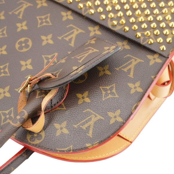 LOUIS VUITTON x Christian Louboutin Monogram Canvas Iconoclast Tote Bag Brown