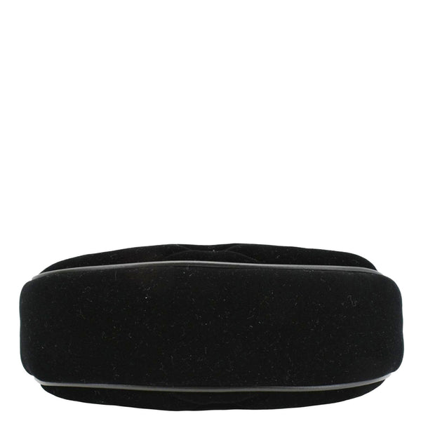 GUCCI GG Marmont Half Moon Mini Leather Shoulder Bag Black 770983