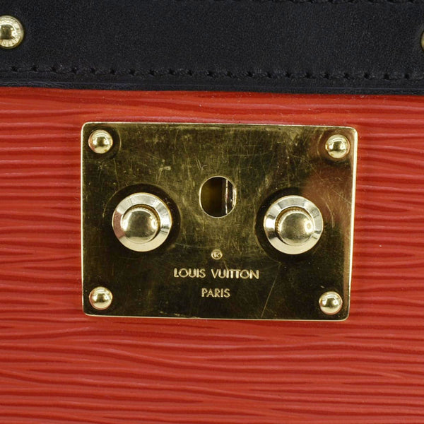 LOUIS VUITTON Trunk Epi Leather Crossbody Bag Red
