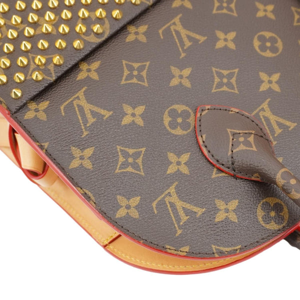 LOUIS VUITTON x Christian Louboutin Monogram Canvas Iconoclast Tote Bag Brown