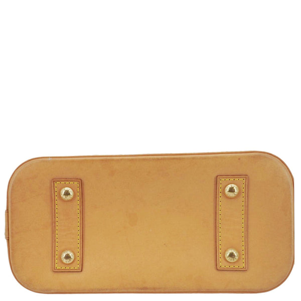 LOUIS VUITTON Alma BB Monogram Canvas Satchel Bag Brown