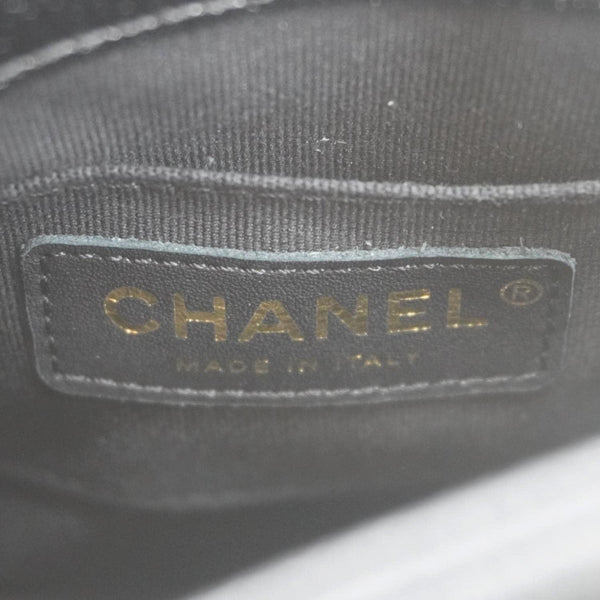 CHANEL Duma Pockets Small Quilted Caviar Leather Drawstring Backpack Black