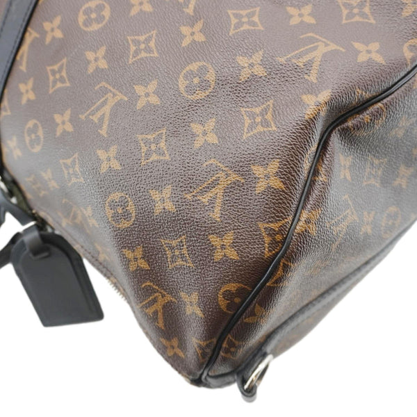 LOUIS VUITTON Keepall Bandouliere 55 Monogram Canvas Travel Bag Brown