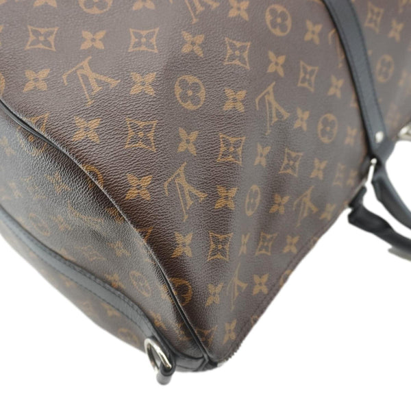 LOUIS VUITTON Keepall Bandouliere 55 Monogram Canvas Travel Bag Brown