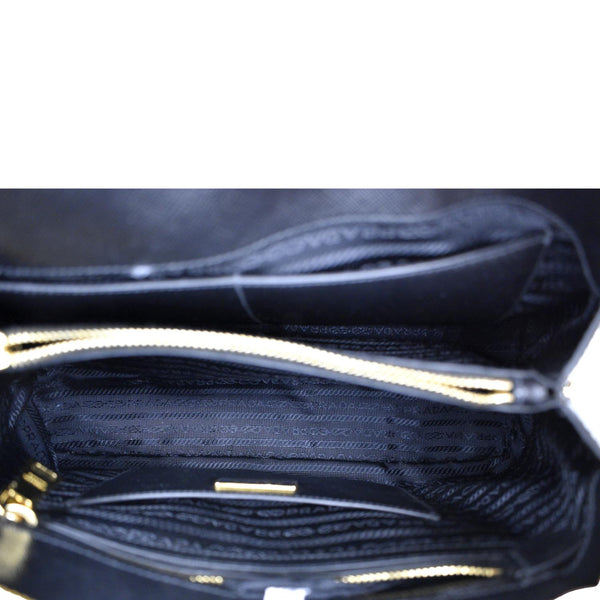 PRADA Lux Medium Promenade Saffiano Leather Shoulder Bag Black