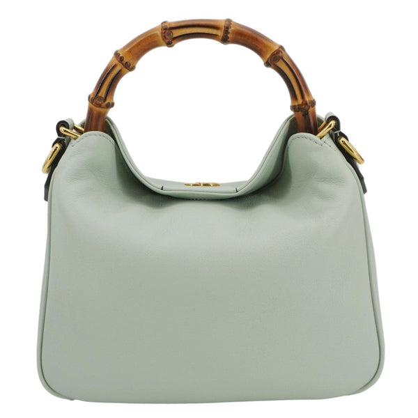 GUCCI Diana Small Leather Top Handle Shoulder Bag Pale Green 746251