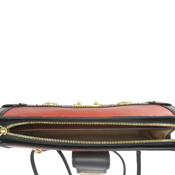 LOUIS VUITTON Trunk Epi Leather Crossbody Bag Red
