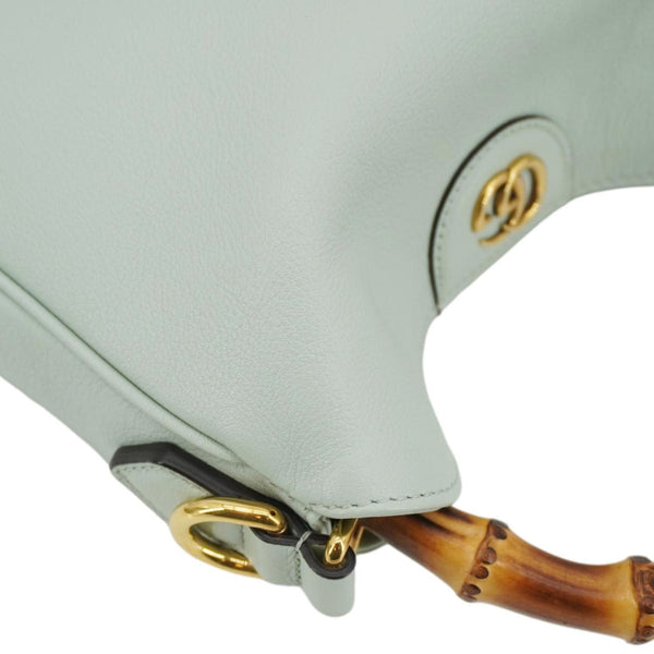 GUCCI Diana Small Leather Top Handle Shoulder Bag Pale Green 746251