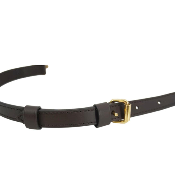 LOUIS VUITTON Leather Strap Brown