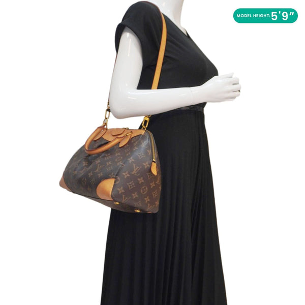 LOUIS VUITTON Segur Monogram Canvas Crossbody Bag Brown