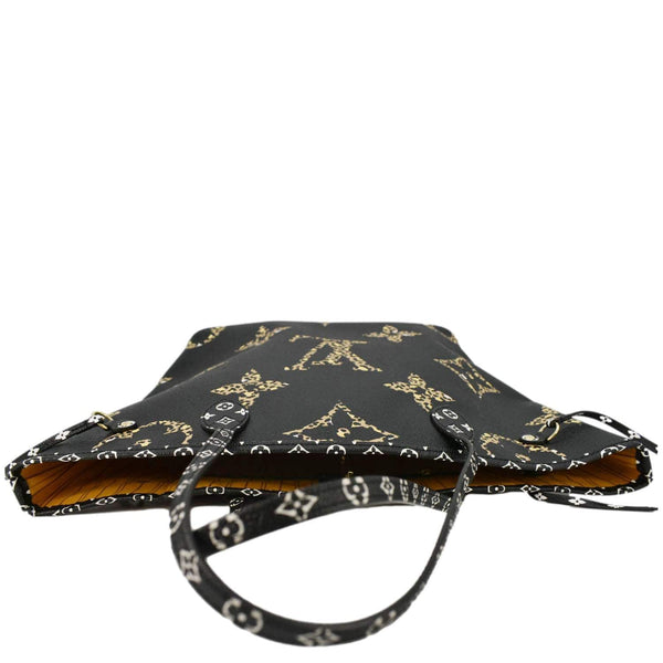 LOUIS VUITTON Neverfull MM Monogram Jungle Shoulder Bag Orange