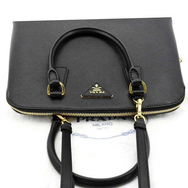 PRADA Lux Medium Promenade Saffiano Leather Shoulder Bag Black