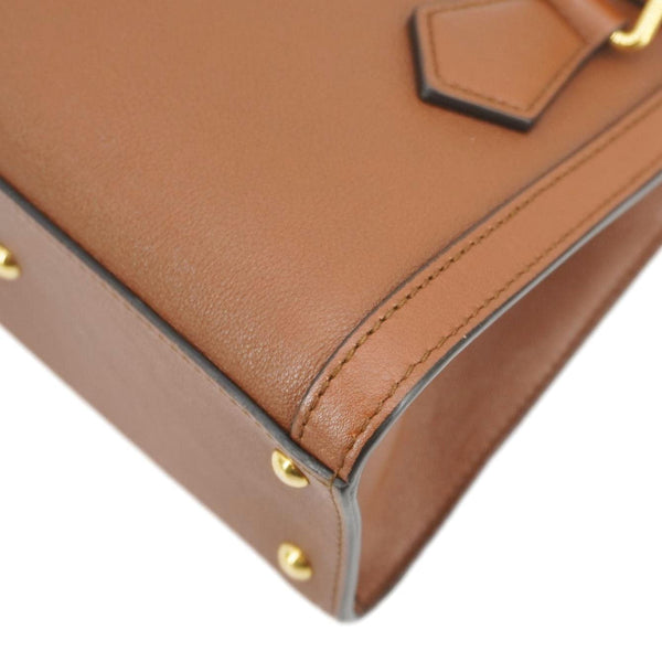 GUCCI Diana Bamboo Mini Leather Tote Bag Brown 655661