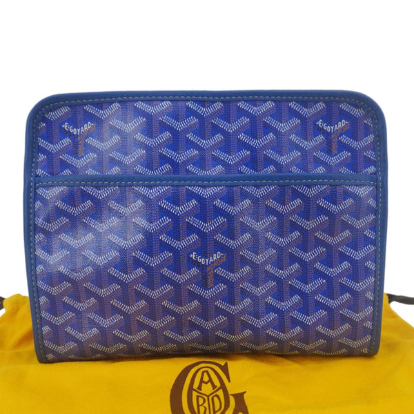 GOYARD Jouvence Chevron Print Canvas Toiletry Bag Blue