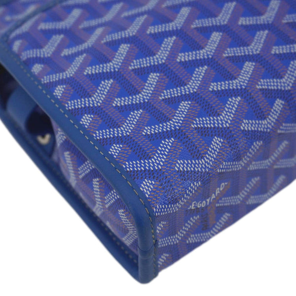 GOYARD Jouvence Chevron Print Canvas Toiletry Bag Blue