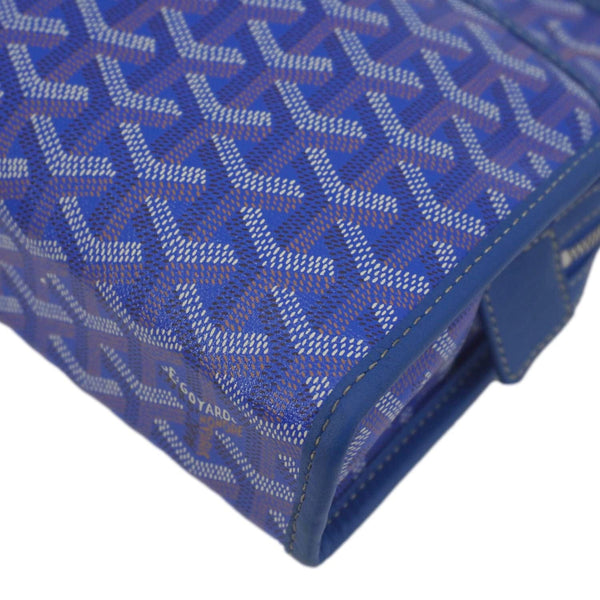 GOYARD Jouvence Chevron Print Canvas Toiletry Bag Blue