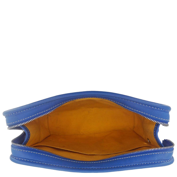 GOYARD Jouvence Chevron Print Canvas Toiletry Bag Blue