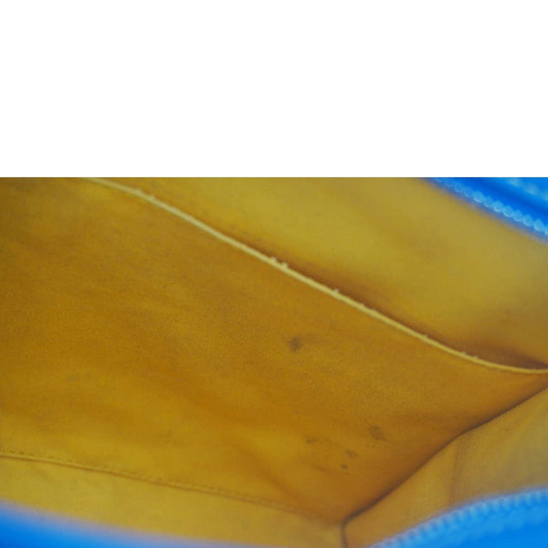 GOYARD Jouvence Chevron Print Canvas Toiletry Bag Blue