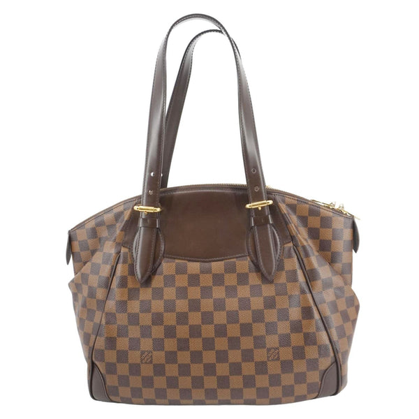 LOUIS VUITTON Verona MM Damier Ebene Shoulder Bag Brown