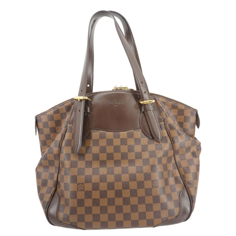 LOUIS VUITTON Verona MM Damier Ebene Shoulder Bag Brown