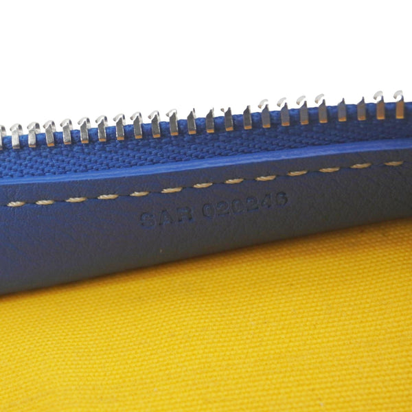 GOYARD Jouvence Chevron Print Canvas Toiletry Bag Blue