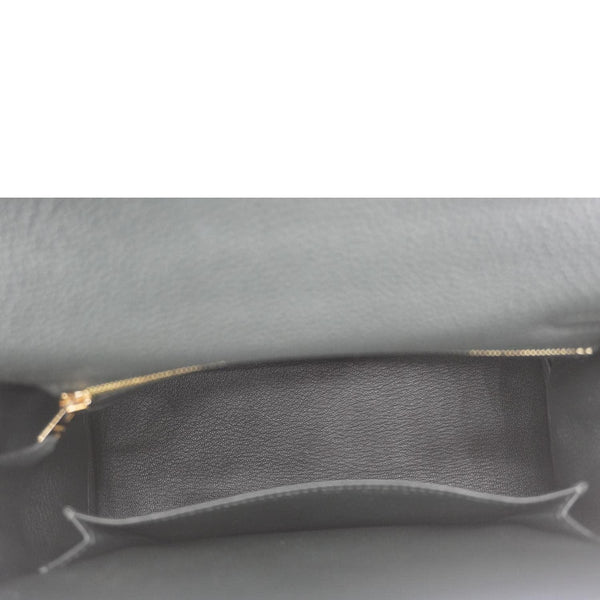 Hermes Kelly 25 Togo Leather Shoulder Bag Vert Fonce