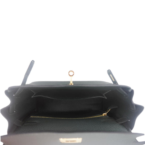 Hermes Kelly 25 Togo Leather Shoulder Bag Vert Fonce