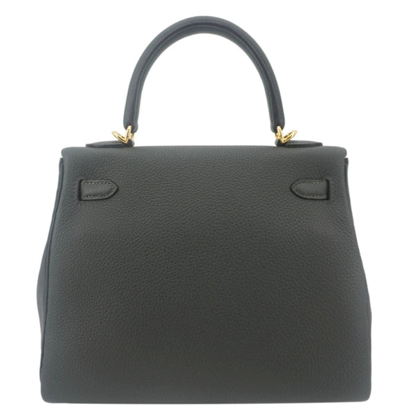 Hermes Kelly 25 Togo Leather Shoulder Bag Vert Fonce