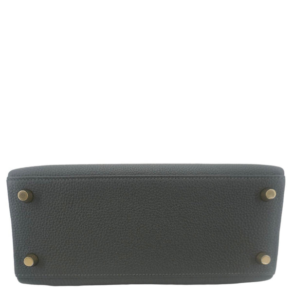 Hermes Kelly 25 Togo Leather Shoulder Bag Vert Fonce